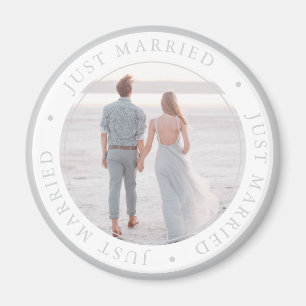 Custom photo wedding occasion simple magnet