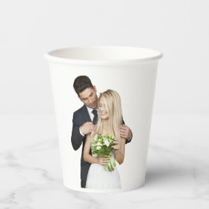 Custom Photo Wedding Paper Cups