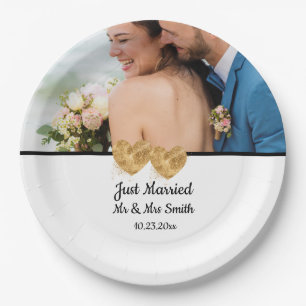 Custom Photo Wedding Paper Plate