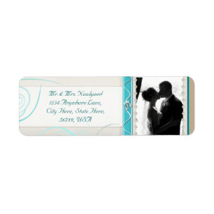 Custom Photo Wedding Return Address Labels