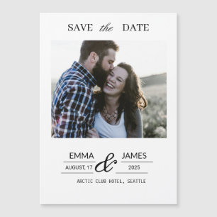 Custom Photo Wedding Save the Date magnet