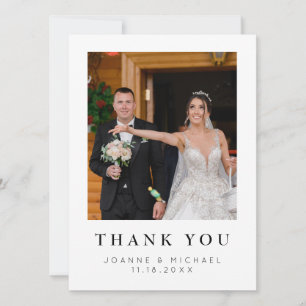 Custom Photo Wedding Thank You Card Personalised
