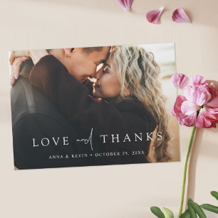 Custom Photo Wedding Thank You Magnet Template