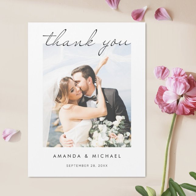 Custom Photo Wedding Thank You Magnet Template (Creator Uploaded)