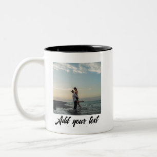 custom photo Wedding Two-Tone Coffee Mug