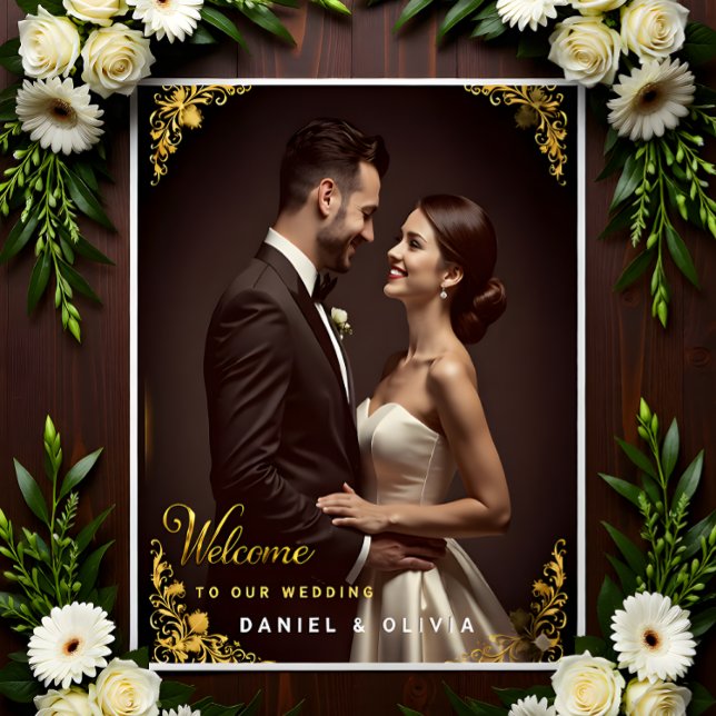 Custom Photo Wedding Welcome  Acrylic Sign (Creator Uploaded)