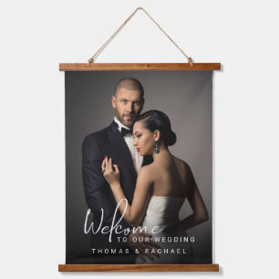 Custom Photo Wedding Welcome Hanging Tapestry