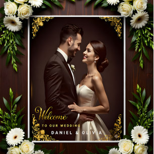 Custom Photo Wedding Welcome Sign Foam Board