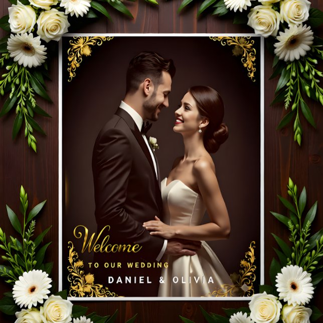 Custom Photo Wedding Welcome Sign Foam Board (Creator Uploaded)