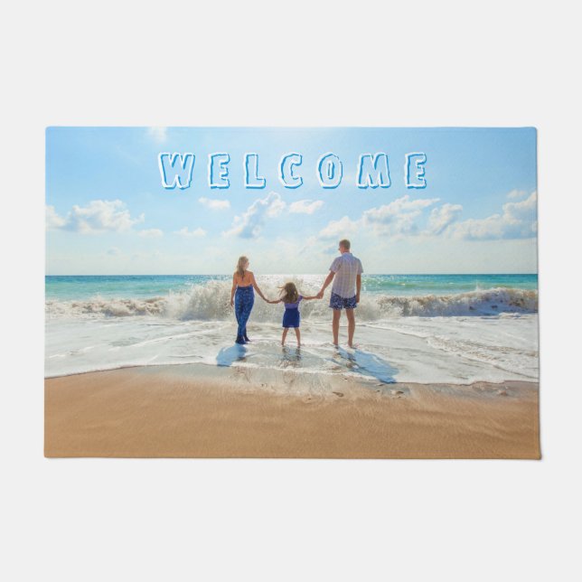 Custom Photo Welcome Doormat (Front)