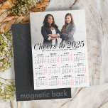 Custom Photo White Calendar 2025 Magnetic Card<br><div class="desc">Give your business holiday greetings a modern, professional touch with this Custom 2025 Photo Calendar Magnetic Card. Featuring a simple minimalist year-view calendar on a clean white background, this card is both practical and stylish. Personalise it with a horizontal photo of your team or logo to create a memorable keepsake...</div>