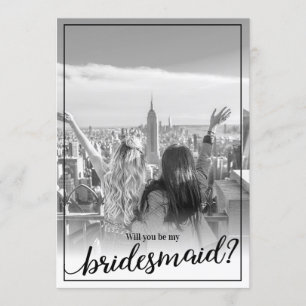 Custom Photo Will You Be My Bridesmaid Invitation
