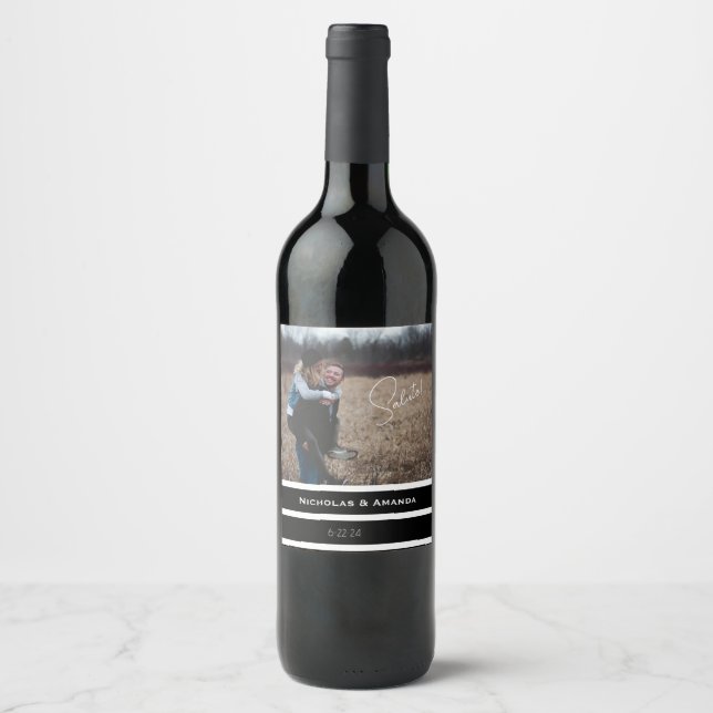 Custom Photo Wine Label (Front)