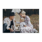 Custom photo with family name and established year