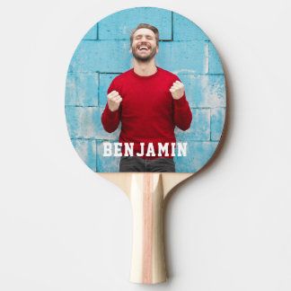 Custom Photo with Name Personalised Ping Pong Paddle