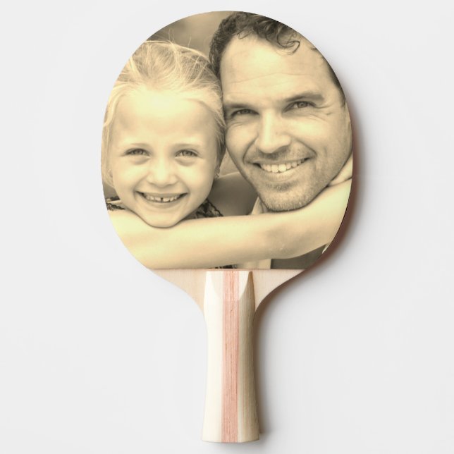 Custom photo with Sepia filter Ping Pong Paddle (Front)