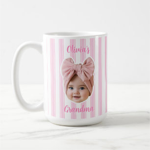 Custom Photo With Stripes Pattern Mug For Dad