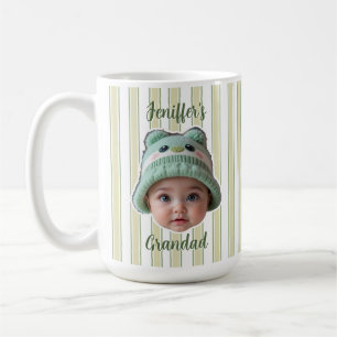 Custom Photo With Stripes Pattern Mug For Dad