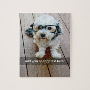 Custom Photo with Your Own Snap Chat Meme Jigsaw Puzzle
