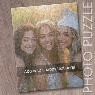 Custom Photo with Your Own Snap Chat Meme Jigsaw Puzzle