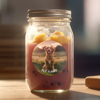 Custom Photo With Your Pet Dog Name Picture On