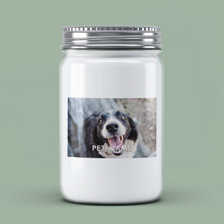 Custom Photo With Your Pet Dog Name Picture On Food Label