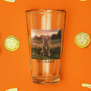 Custom Photo With Your Pet Dog Name Picture On Glass