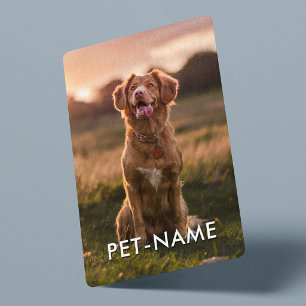 Custom Photo With Your Pet Dog Name Picture On Playing Cards