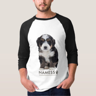 Custom Photo With Your Pet Dog Name Picture On T-Shirt