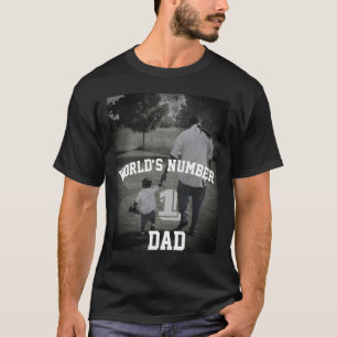 Custom Photo World’s Number One Dad Grandpa Uncle T-Shirt