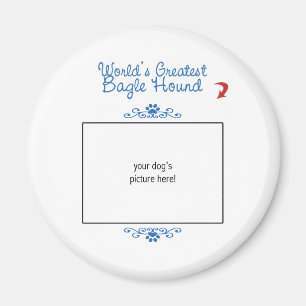 Custom Photo! Worlds Greatest Bagle Hound Magnet