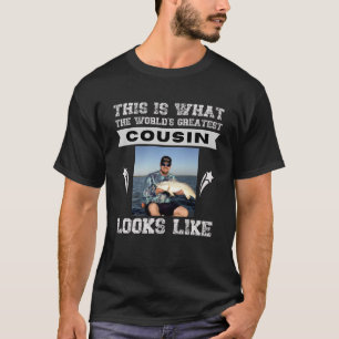 Custom photo World's greatest cousin Custom name T-Shirt