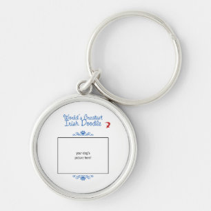 Custom Photo! Worlds Greatest Irish Doodle Key Ring