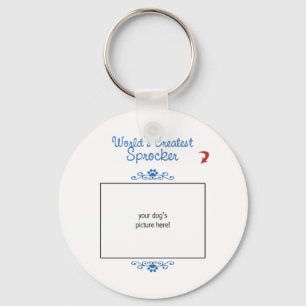 Custom Photo! Worlds Greatest Sprocker Key Ring