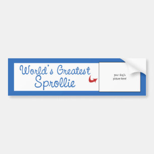 Custom Photo! Worlds Greatest Sprollie Bumper Sticker