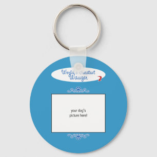 Custom Photo! Worlds Greatest Wauzer Key Ring