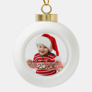 Custom Photo Year Ornament