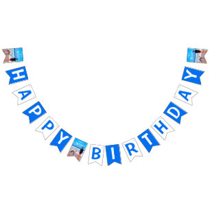 Custom Photo Your Design - Happy Birthday - My Pet Bunting