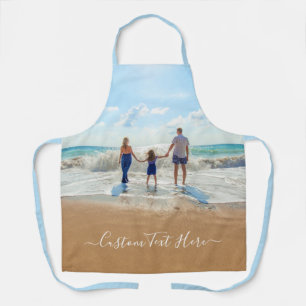 Custom Photo Your Own Design Apron with Text