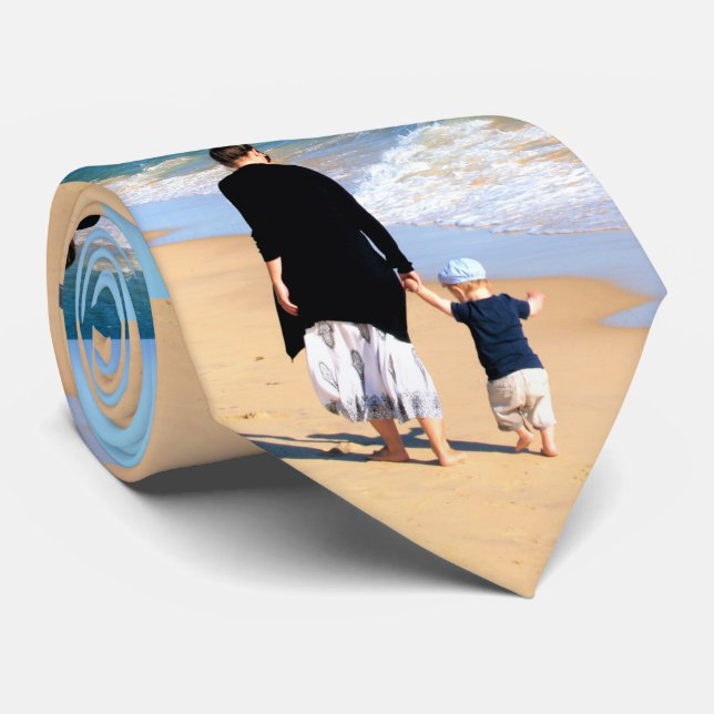 Custom Photo - Your Own Design - Best MOM Tie (Rolled)