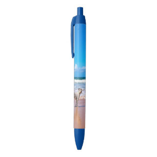 Custom Photo - Your Own Design - I Love My Pet  Blue Ink Pen