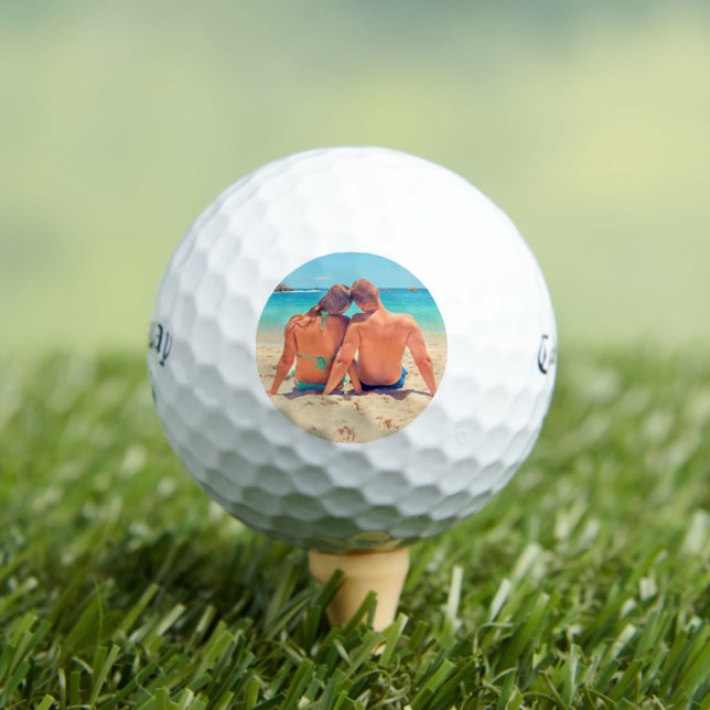 Custom Photo - Your Own Design - Romantic Vacation Golf Balls