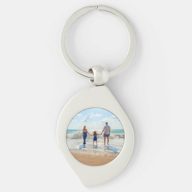 Custom Photo - Your Own Design - Summer Key Ring (Front)