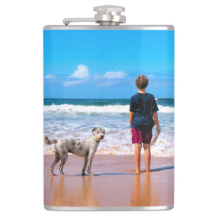 Custom Photo - Your Own Design - The Best Dog Hip Flask