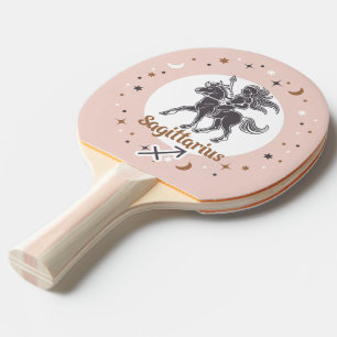 Custom Photo Zodiac Sign Sagittarius Ping Pong Paddle