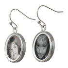 Custom Photograph Drop Earrings with Your Images