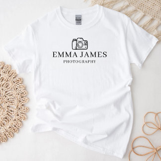 Custom Photographer Personalised Photography Photo T-Shirt
