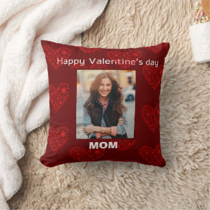 Custom photography mum valentine's day  cushion