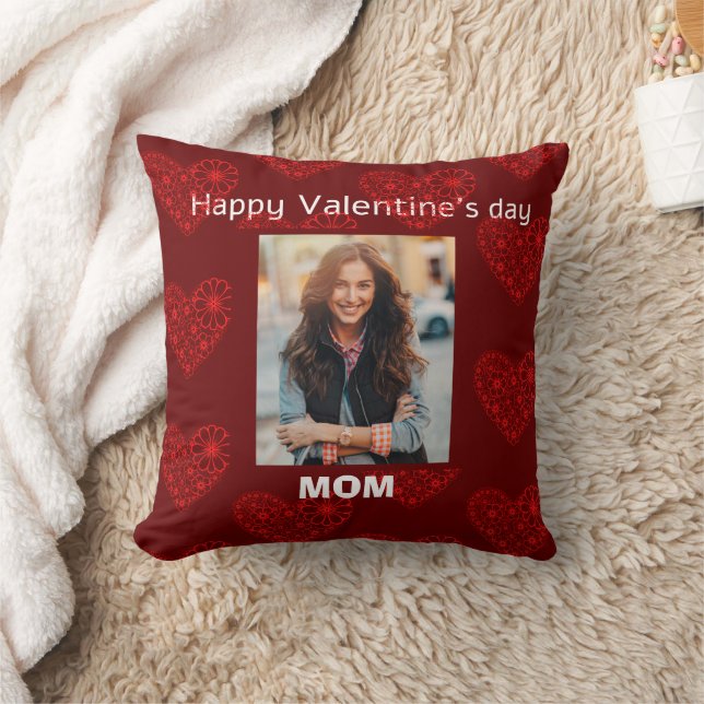 Custom photography mum valentine's day  cushion (Blanket)