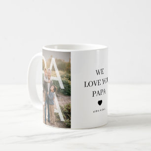 Custom PhotoPop Papa Photo Coffee Mug